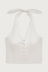 Cottage Halter Top - White