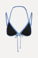 Luna Eyelet Bikini Top - Eclipse