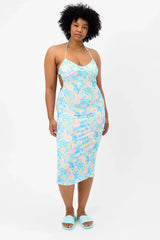 Benatar Terry Halter Dress - Sunshower