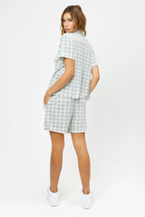Coco Velvet Button Up Shirt - HB Diamond