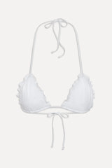 Tidal Eyelet Triangle Bikini Top - Spring Cloud