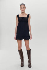 Marilyn Babydoll Dress - Black