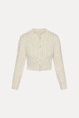 Marley Button Up Knit Cardigan - Honeymoon