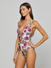 Lisa Plunge One-Piece Swimsuit