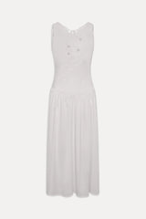 Soleil Backless Embroidered Midi Dress - Sleepy Angel