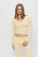 Sloane Knit Hoodie - Buttercream