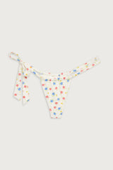 Kealy Tie Side Cheeky Bikini Bottom - Water Blossom
