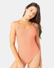 Flower Power Scoop Back One Piece Swimsuit