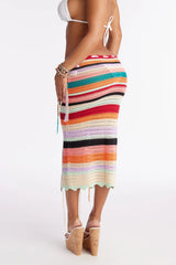 Liliana Crochet Cover Up Skirt - Multi Color