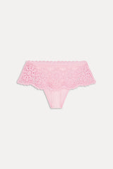 Shelly Crochet Shine Swim Skirt - Blush