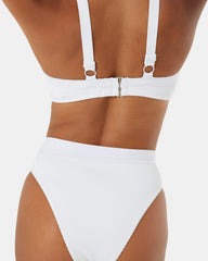 Rib Roxy Love Banded High Waist Moderate Bikini Bottom