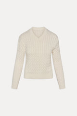 Prince Cable Knit Sweater - Honeymoon
