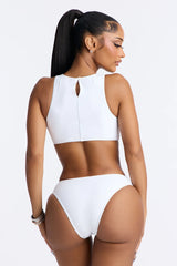 Solana Sun Hardware 1 Piece Swimsuit & Skirt Set - White