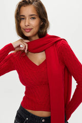 Snug Knit Scarf - Heartstrings