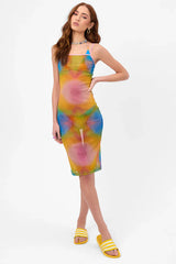 Dixie Mesh Dress - Serotonin