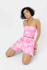 Harvey Terry Shorts - Distorted Pink Dye