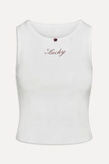 x BELLA HADID Reno Tank Top - Lone Star White