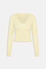 Sloane Knit Hoodie - Buttercream