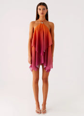 Twin Flame Mini Dress - Orange Gradient
