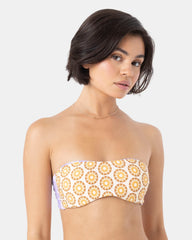 Sunshine State of Mind Reversible Bandeau Bikini Top