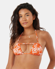 Vacay Vibes Double Strap Tiki Triangle Bikini Top
