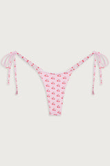 Divine Tie Side Skimpy Bikini Bottom - Baby Berry