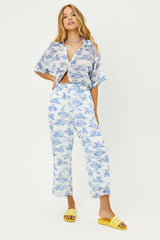 Bianca Low Rise Wide Leg Pant - Surfer Dude