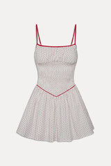 Coast Cotton Mini Dress - Red Dot