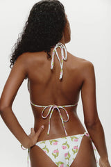 Grace Beaded Triangle Bikini Top - Cherry Picked