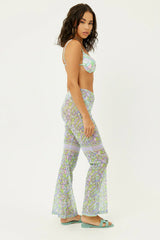 Joey Low Rise Mesh Pants - Vortex