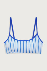 Bay View Bralette Bikini Top - Seaside Stripe