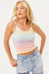 Courtney Knit Scoop Tank - Cotton Candy