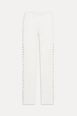 Ela Low Rise Knit Pants - Coconut Cream