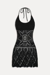x JENNIE Gabriella Crochet Coverup - Black