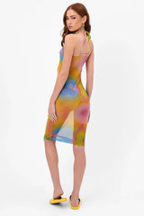 Dixie Mesh Dress - Serotonin