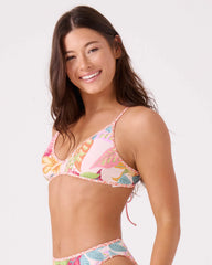 Hot Tropics Athletic Triangle Binding Bikini Top