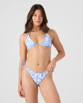 Golden Glow Reversible Tiki Triangle Bikini Top