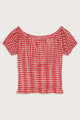 Cider Gingham Blouse - Cherry Gingham