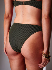 Sunset Crinkle Bikini Bottoms in Khaki