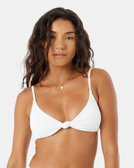 Rib Roxy Love Knot Bralette Bikini Top