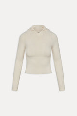 Hazel Knit Hoodie - Honeymoon