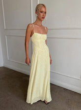 South Of France Maxi Dress Yellow