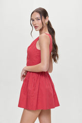 Charlotte Corset Mini Dress - Ladybug