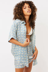Fifi Silk Button Up Shirt - Monarch