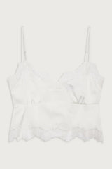 Snuggle Satin Camisole - White