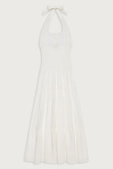 River Halter Maxi Dress - White