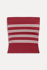 Destiny Knit Tube Top - Collegiate Stripe