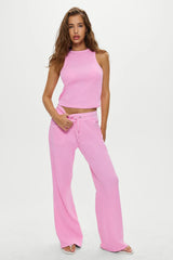 Emma Thermal Tank Top - Blush