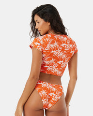Vacay Vibes Crop Short Sleeve Rashguard