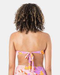 Bell Bottom Blooms Ring Bandeau Bikini Top